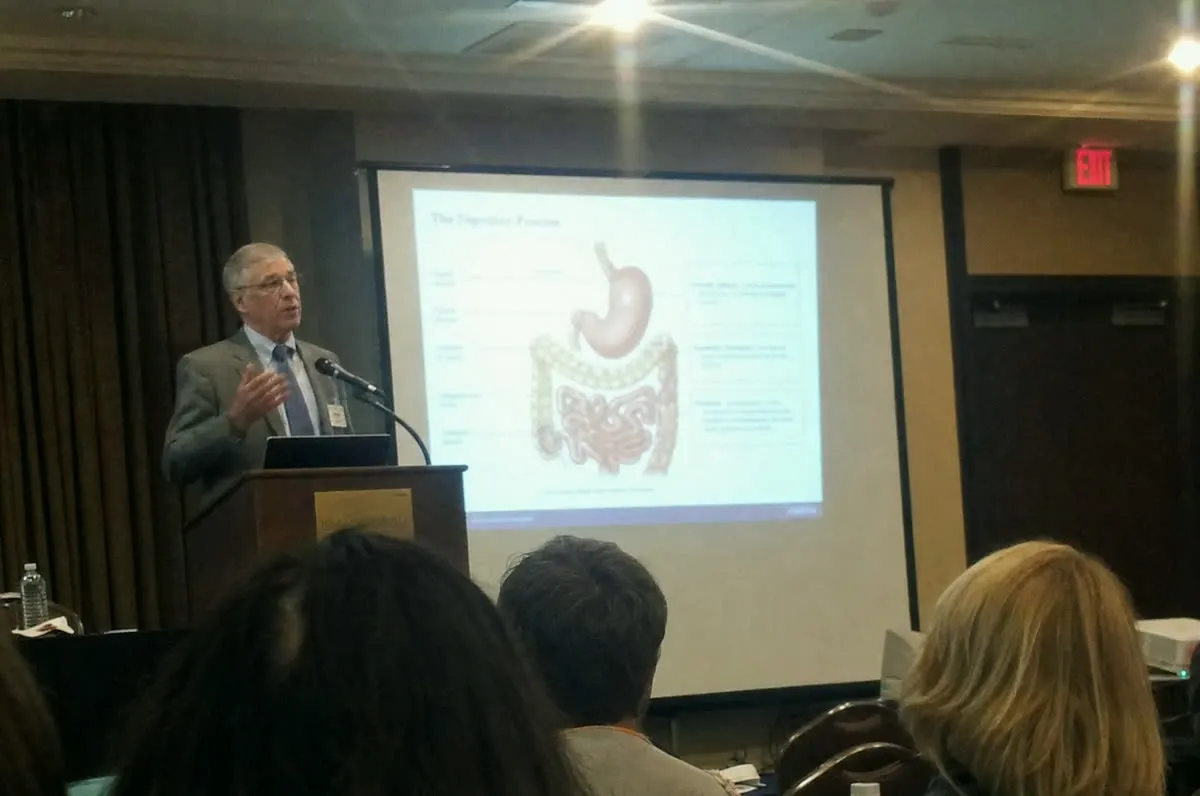 Dr. Hale presenting at the nutrition congress